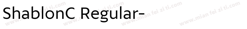 ShablonC Regular字体转换